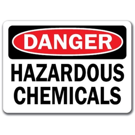 Signmission Safety Sign, 14 in Height, Plastic, Hazardous Chemicals DS-Hazardous Chemicals